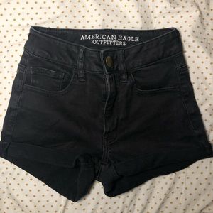 Black Americans Eagle Jean shorts
